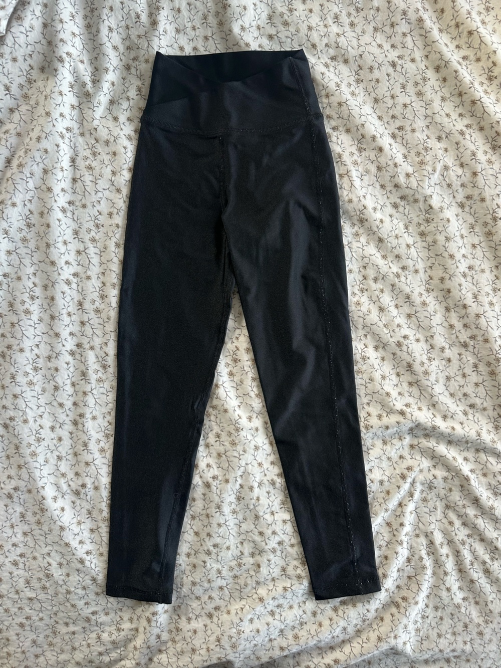 Tiger Friday Girls Child Large Shimmer Black Leggings